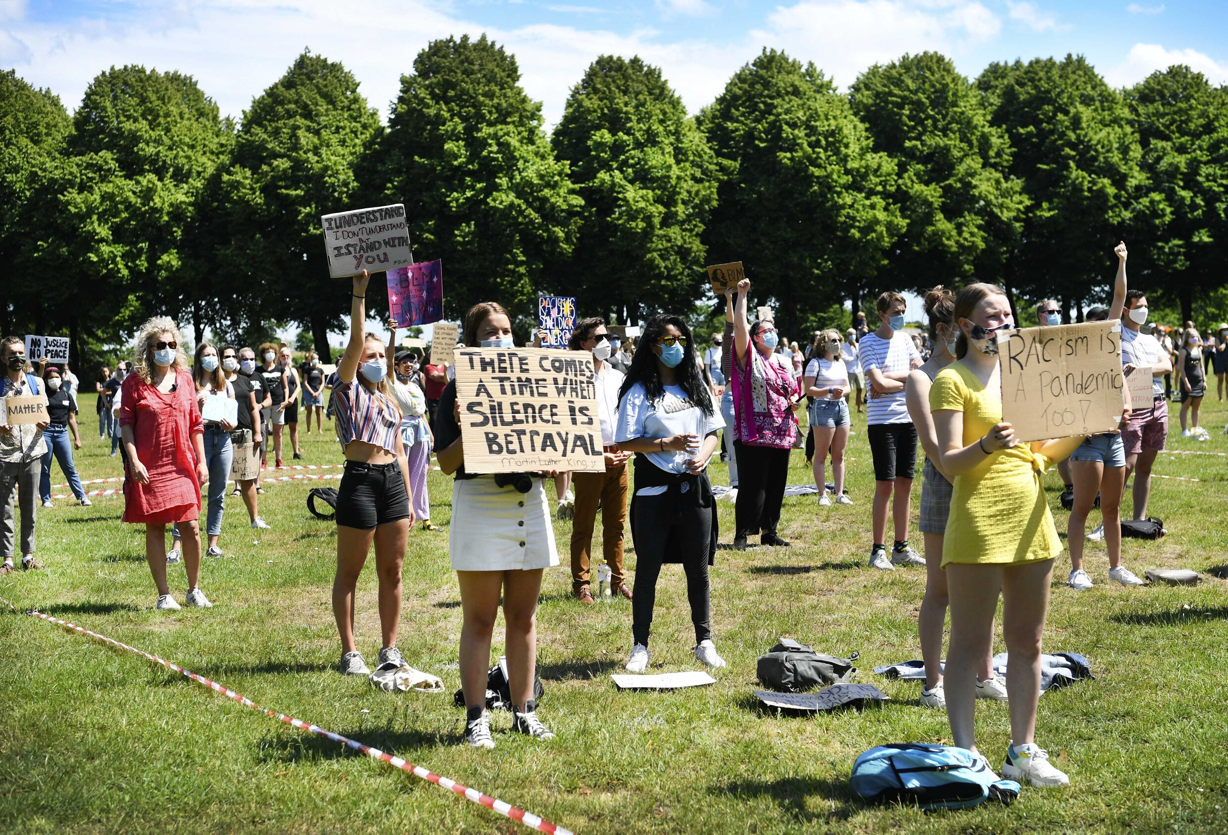 Drukte Bij Black Lives Matter Demonstratie In Leeuwarden Johnson