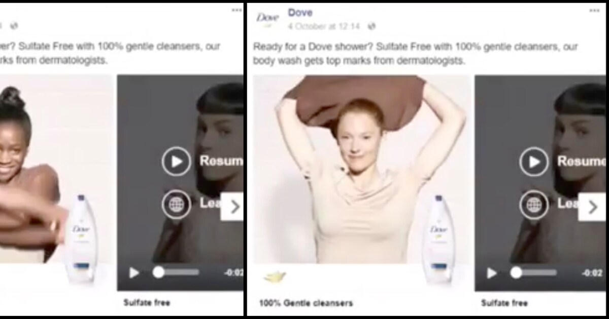 Zwarte vrouw wordt wit: weer slaat Dove de plank mis met een advertentie