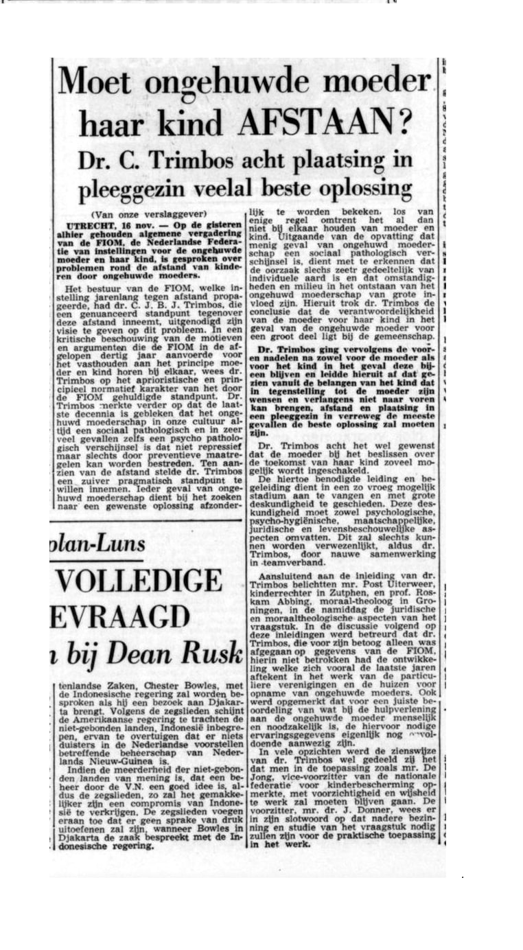 De Maasbode, November 16, 1961. (Click on the image to enlarge it.)
