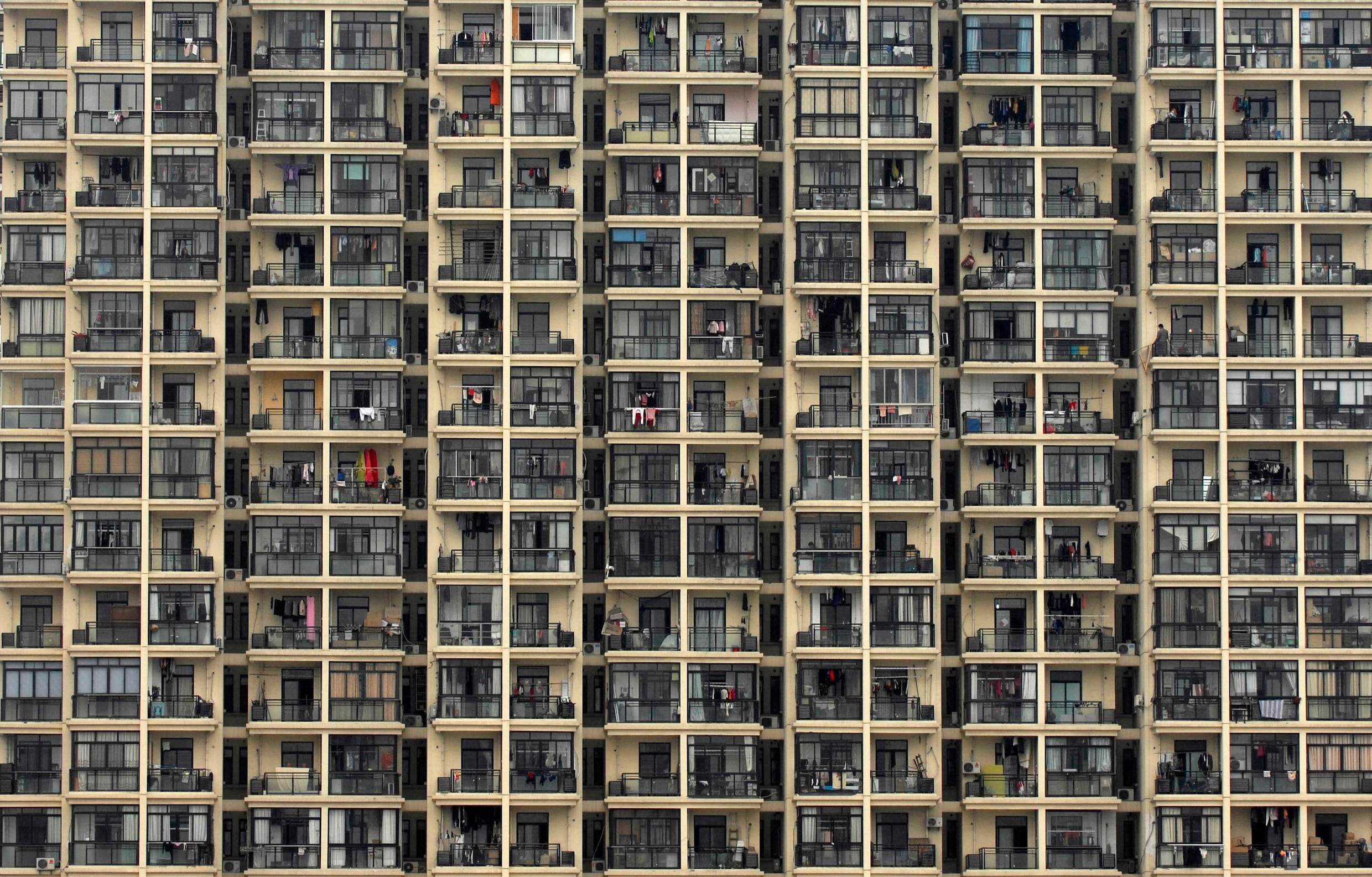 Een flat in Shanghai.