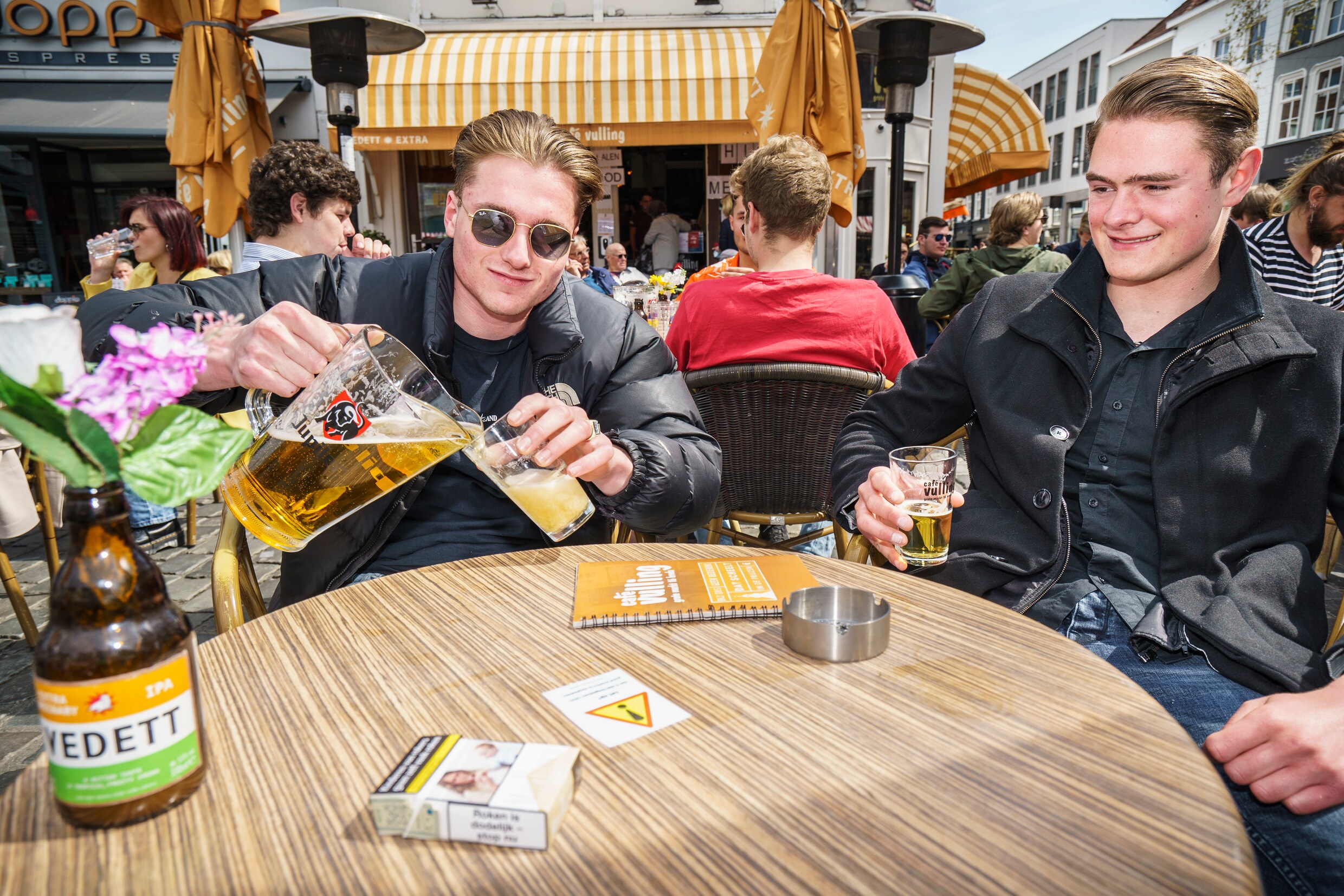 Na een lange lockdown zijn de terrassen weer open