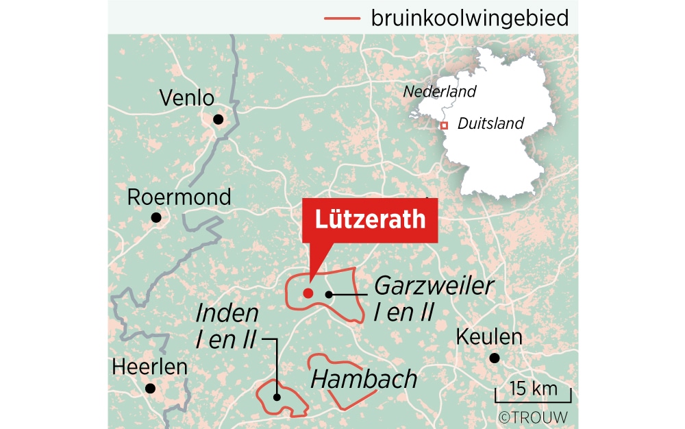 De grootste klimaatveldslag van Duitsland woedt in een leeg dorp