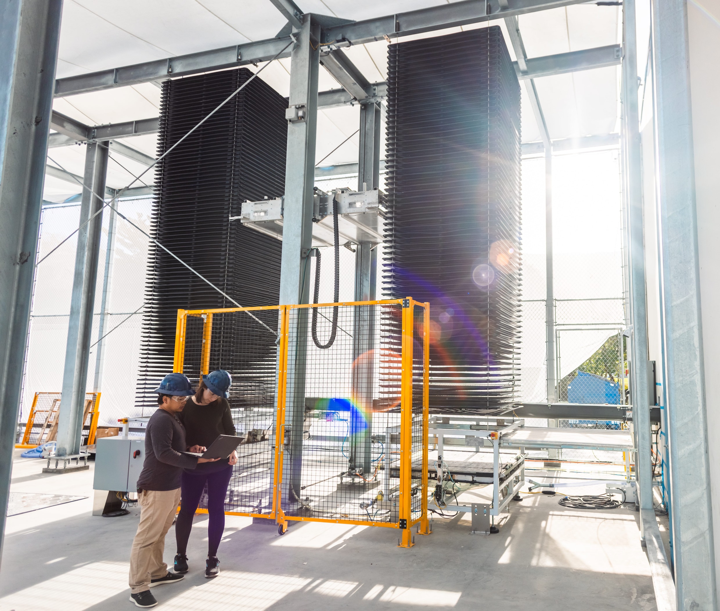 Een CO2-afvangstmachine van het Amerikaanse bedrijf Heirloom