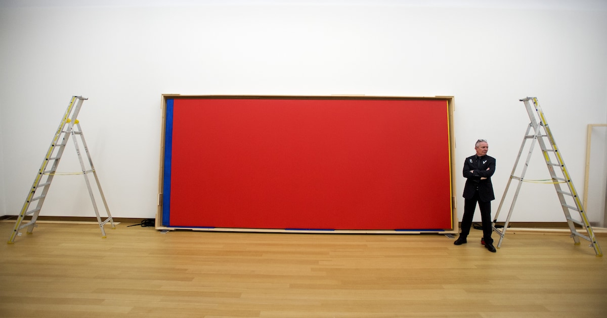 Newmans schilderij ‘Who’s Afraid of Red, Yellow and Blue’ werkte als ...