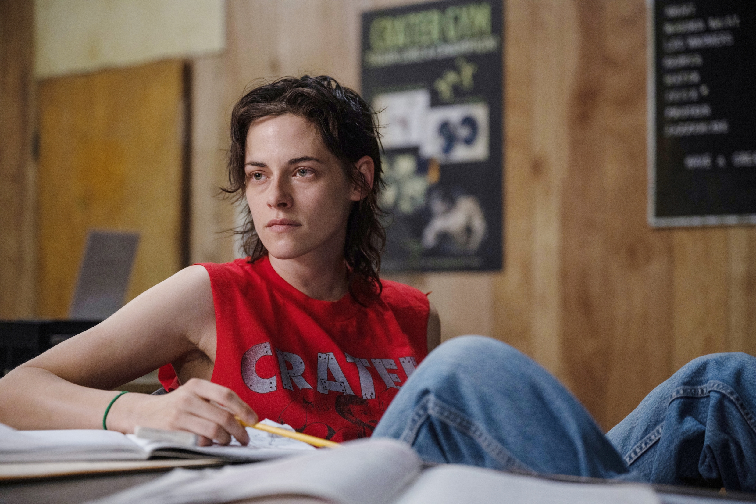 Kristen Stewart in â€˜Love Lies Bleedingâ€™.