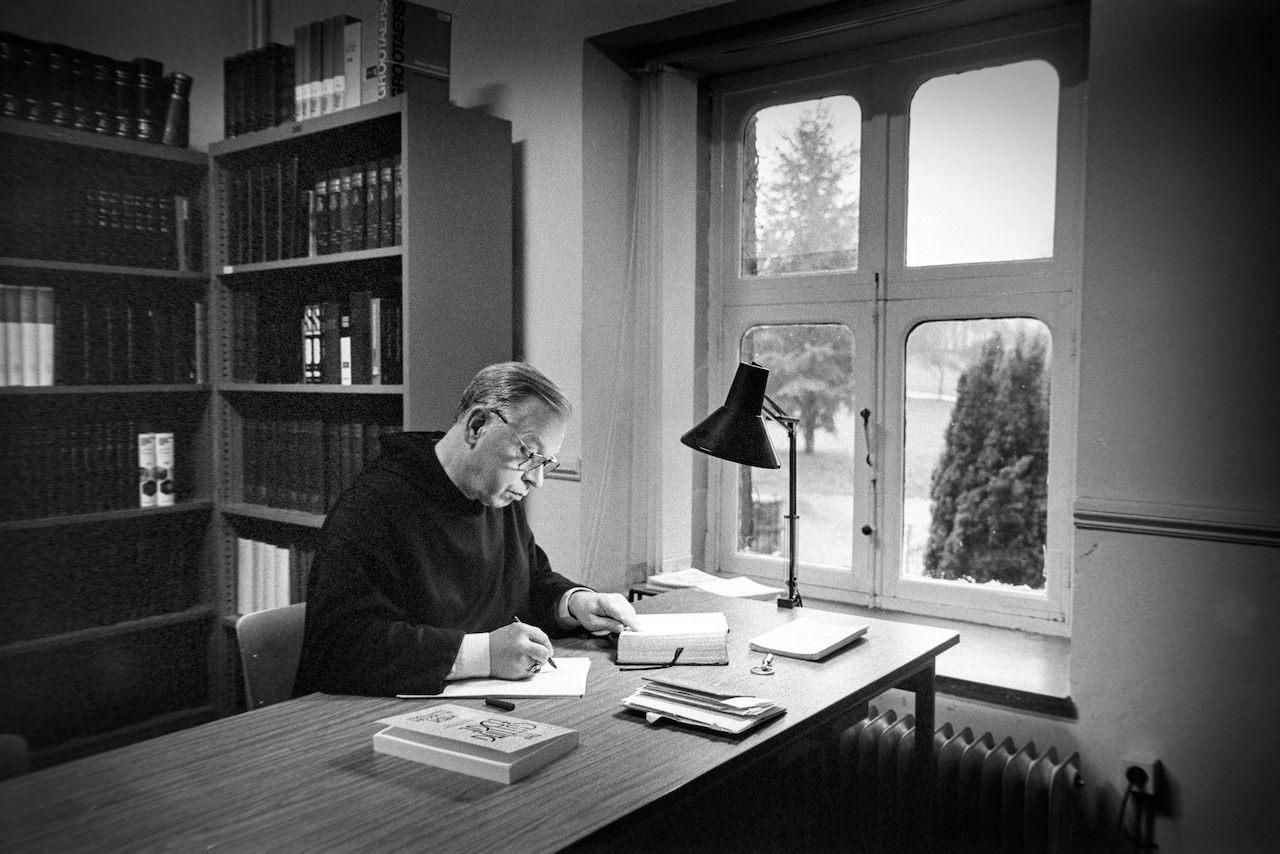 Philippe BÃ¤r in het klooster van Cevetogne aan de Belgisch-Franse grens, april 1993.