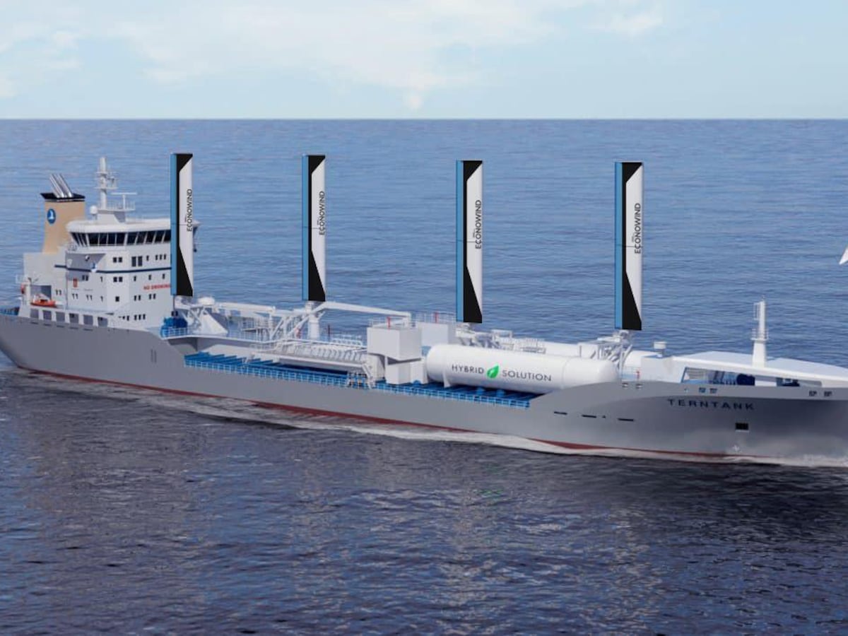 Op windkracht kunnen goederen de wereld rond | Trouw