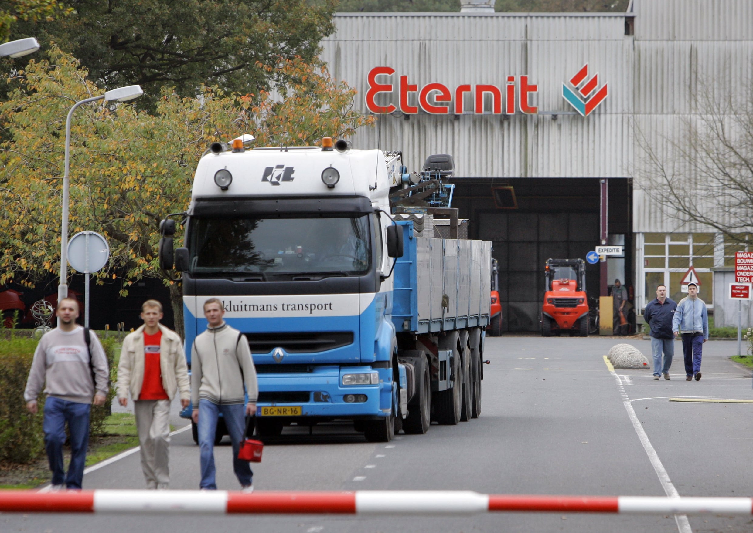 Het fabrieksterrein van Eternit in Goor.