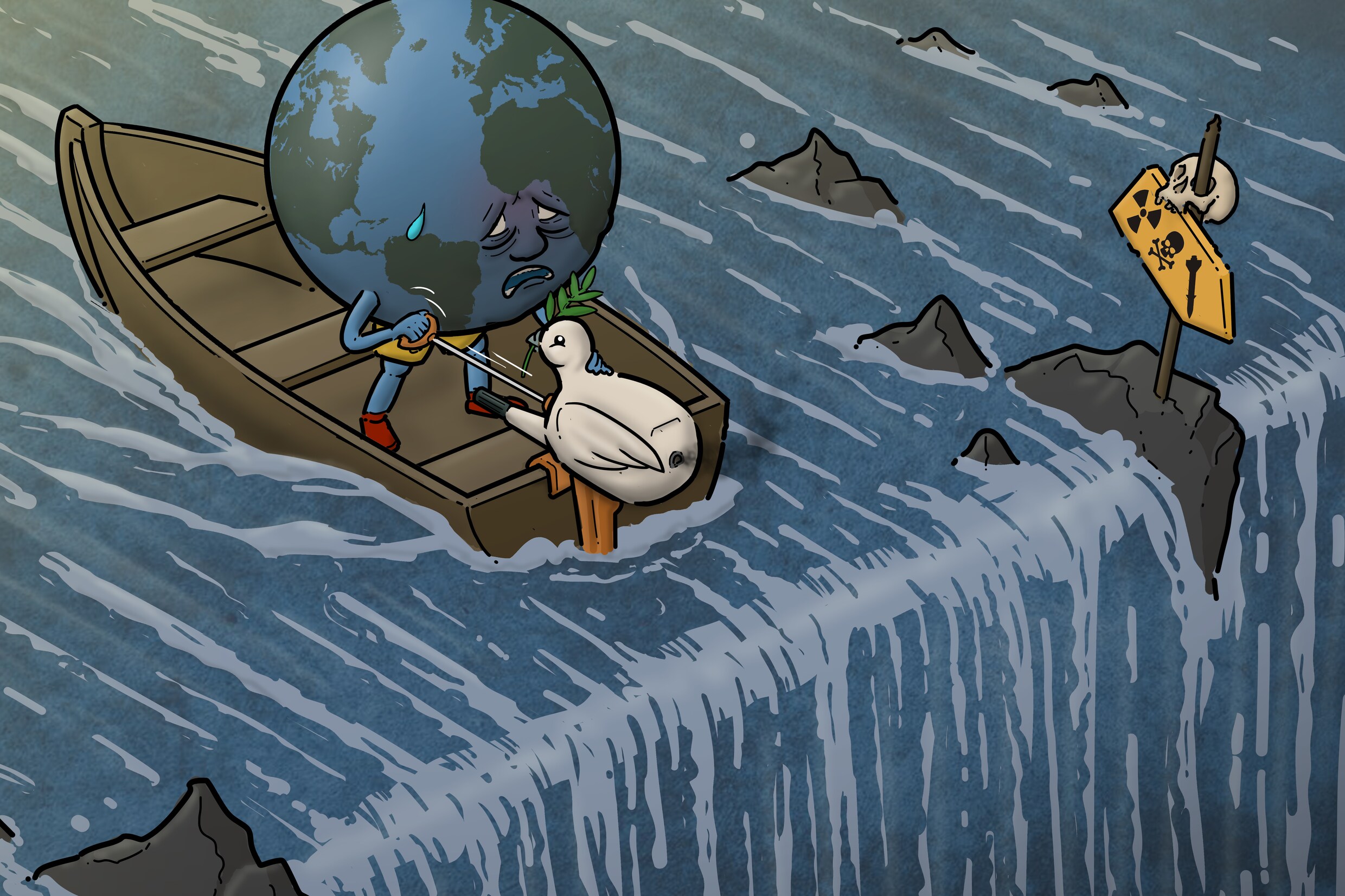 Dat Tjeerd Royaards nu juist met déze cartoon een prijs zou winnen, had ...