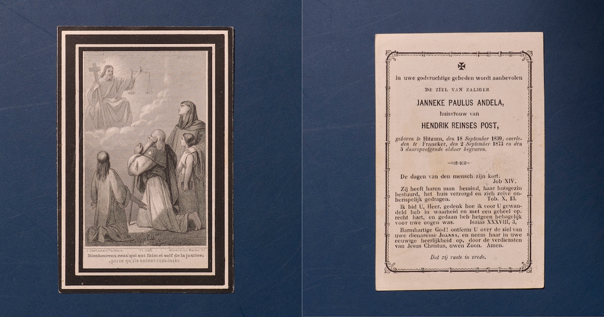Het katholiek archief in Bolsward verzamelde al 40.000 bidprentjes van overledenen. ‘Onvoorstelbaar 