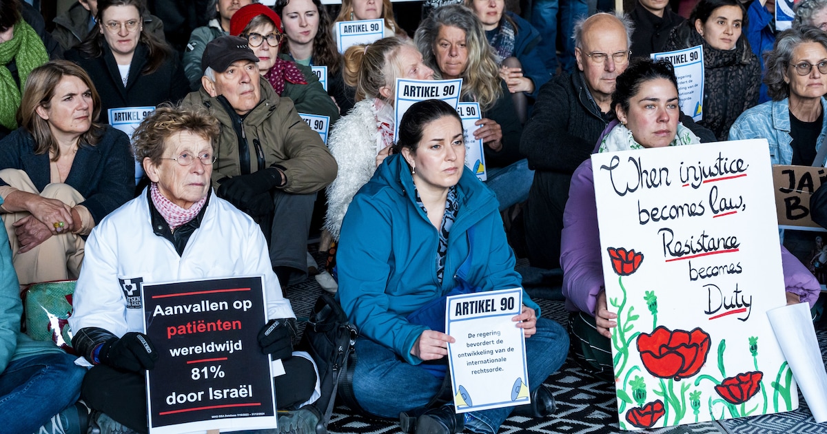 Ondanks staakt-het-vuren in Gaza gaan rijksambtenaren door met protest