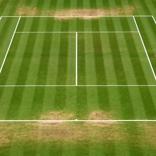 Tennis op Wimbledon? Dat heeft niks meer met grastennis te maken