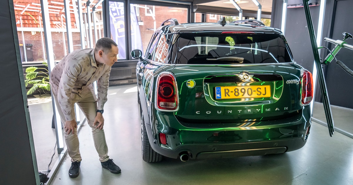 De hagelscanner in Hilversum telt: u hebt 880 deuken in uw auto