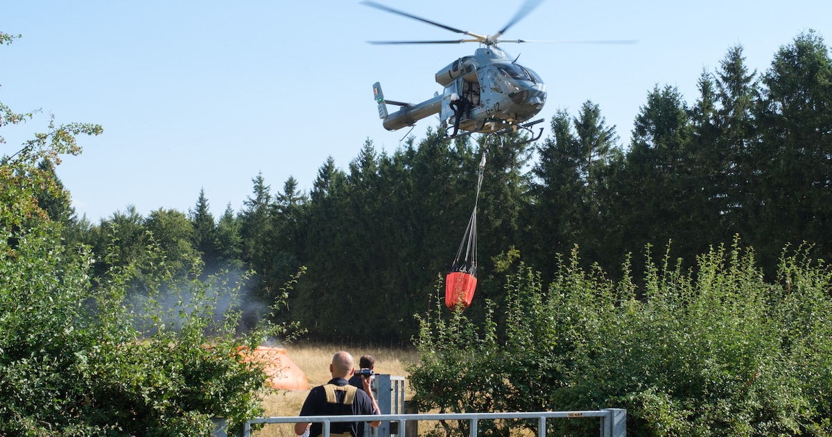België kampt met zijn grootste natuurbrand ooit, niet ver van de Nederlandse grens