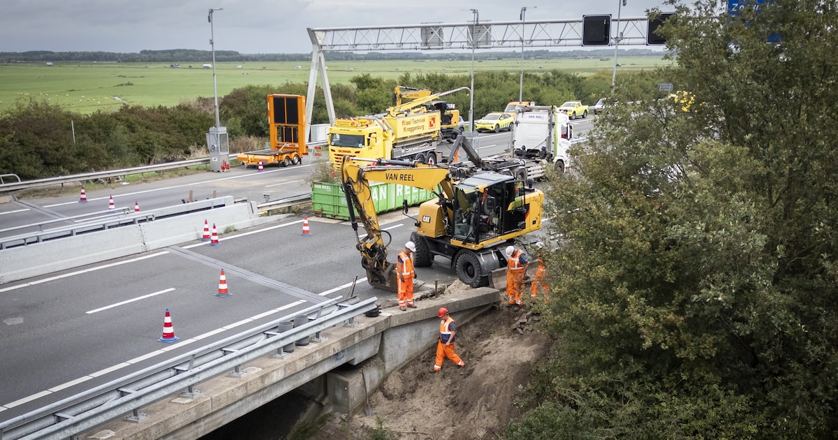 Opnieuw schade aan een brug: Hardenbergerbrug bij Nijkerk voorlopig afgesloten