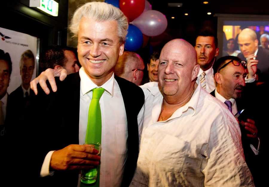 pvv-partijleider-geert-wilders-en-henk-bres