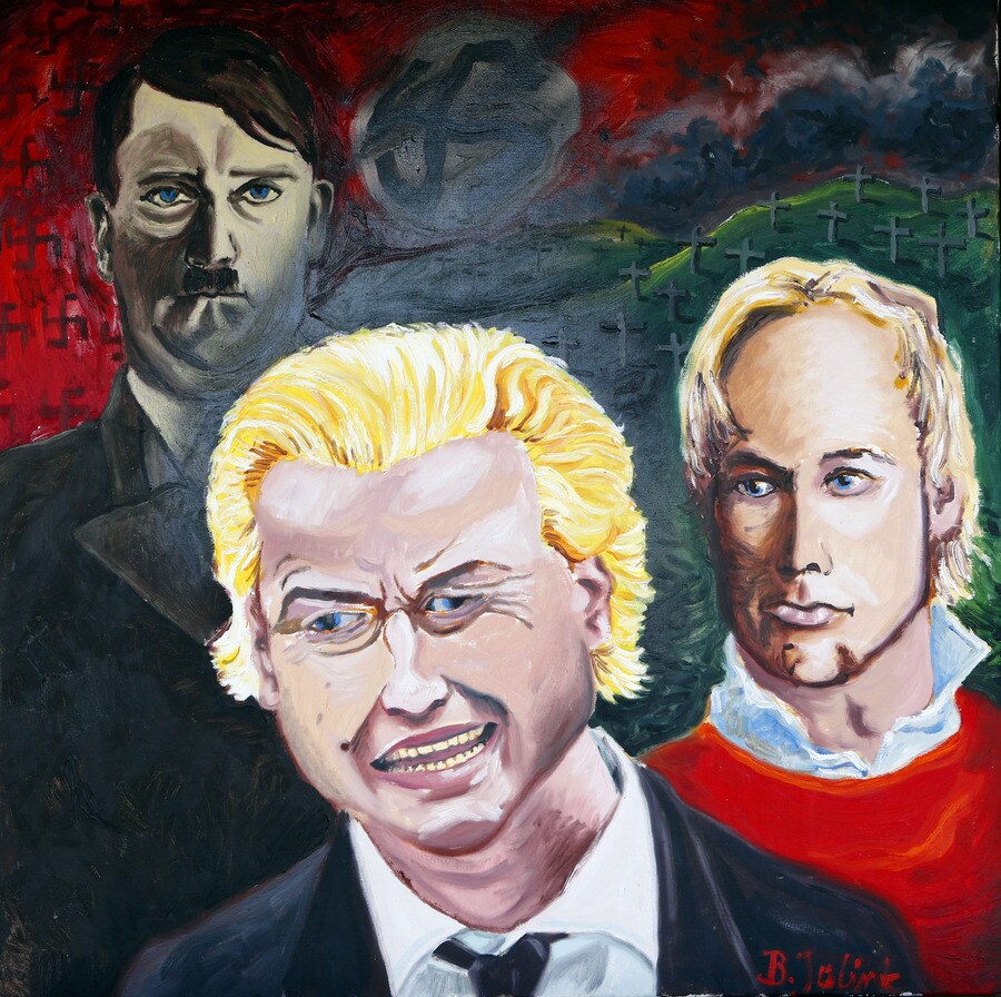 Het schilderij van Bennie Jolink.