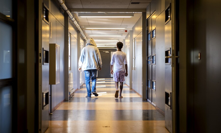 Een deel van de bebouwing van het voormalige militaire terrein in Zeist is aangepast om zo'n 370 asielzoekers te kunnen huisvesten.