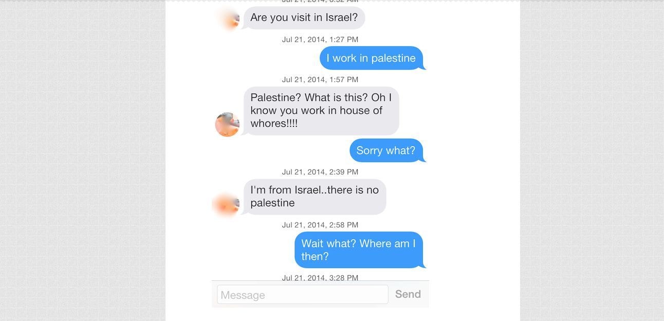 Palestijns-Israëlisch conflict woedt ook op datingapps